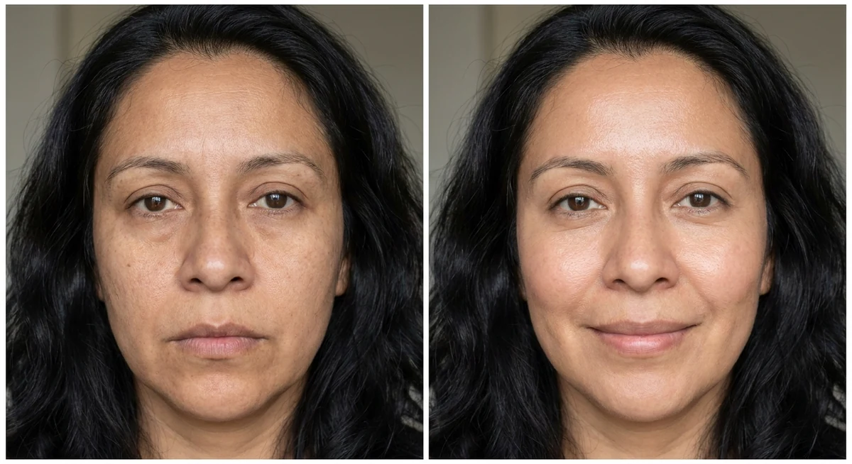Resultado Nydia — líneas alrededor de los ojos